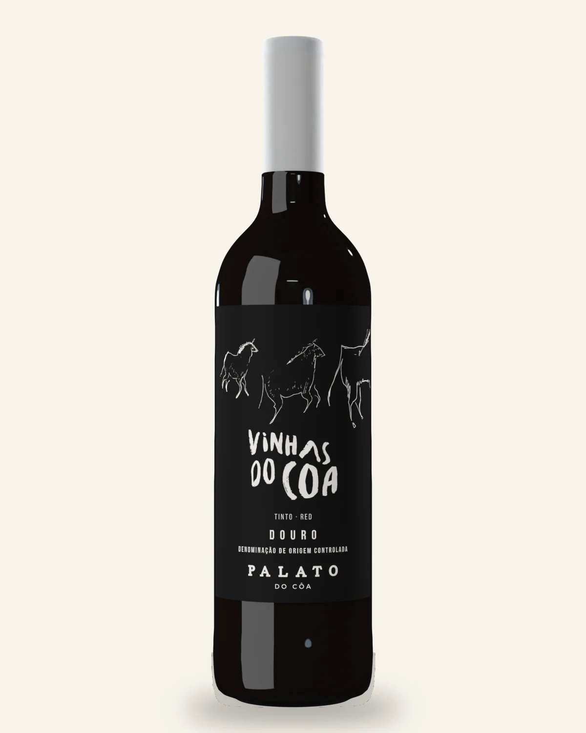 Vinhas do Côa Tinto — a garrafa em cena