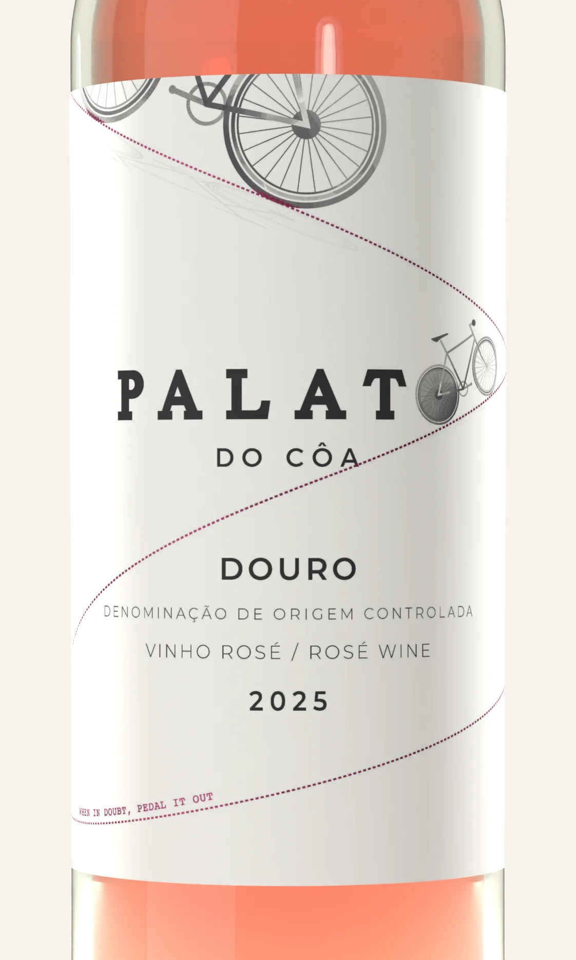 Palato do Côa Rosé — detalhe do rótulo