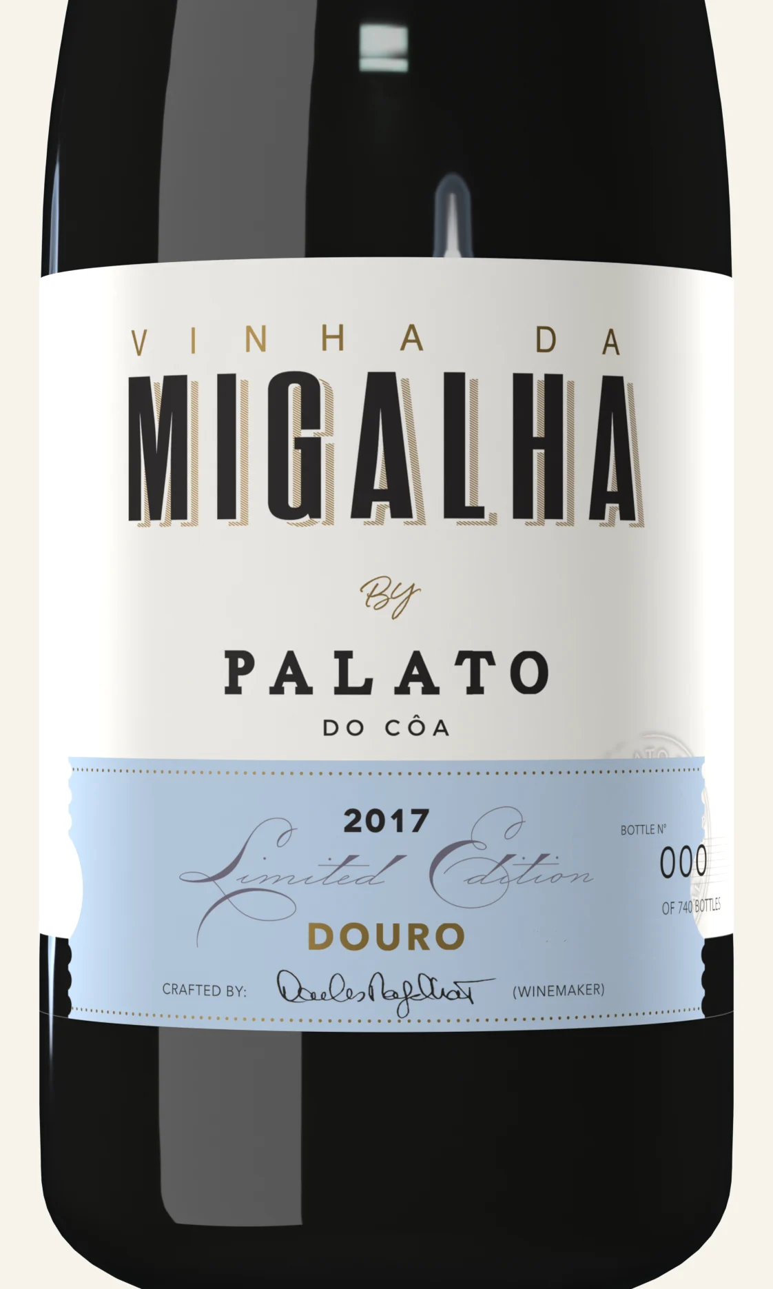 Vinha da Migalha Branco — detalhe do rótulo