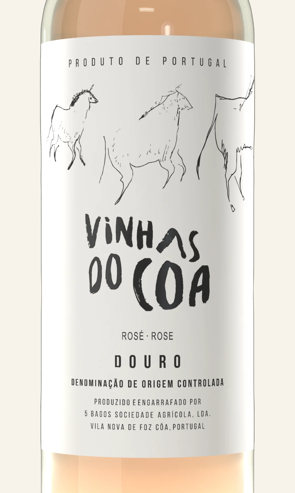 Vinhas do Côa Rosé — detalhe do rótulo